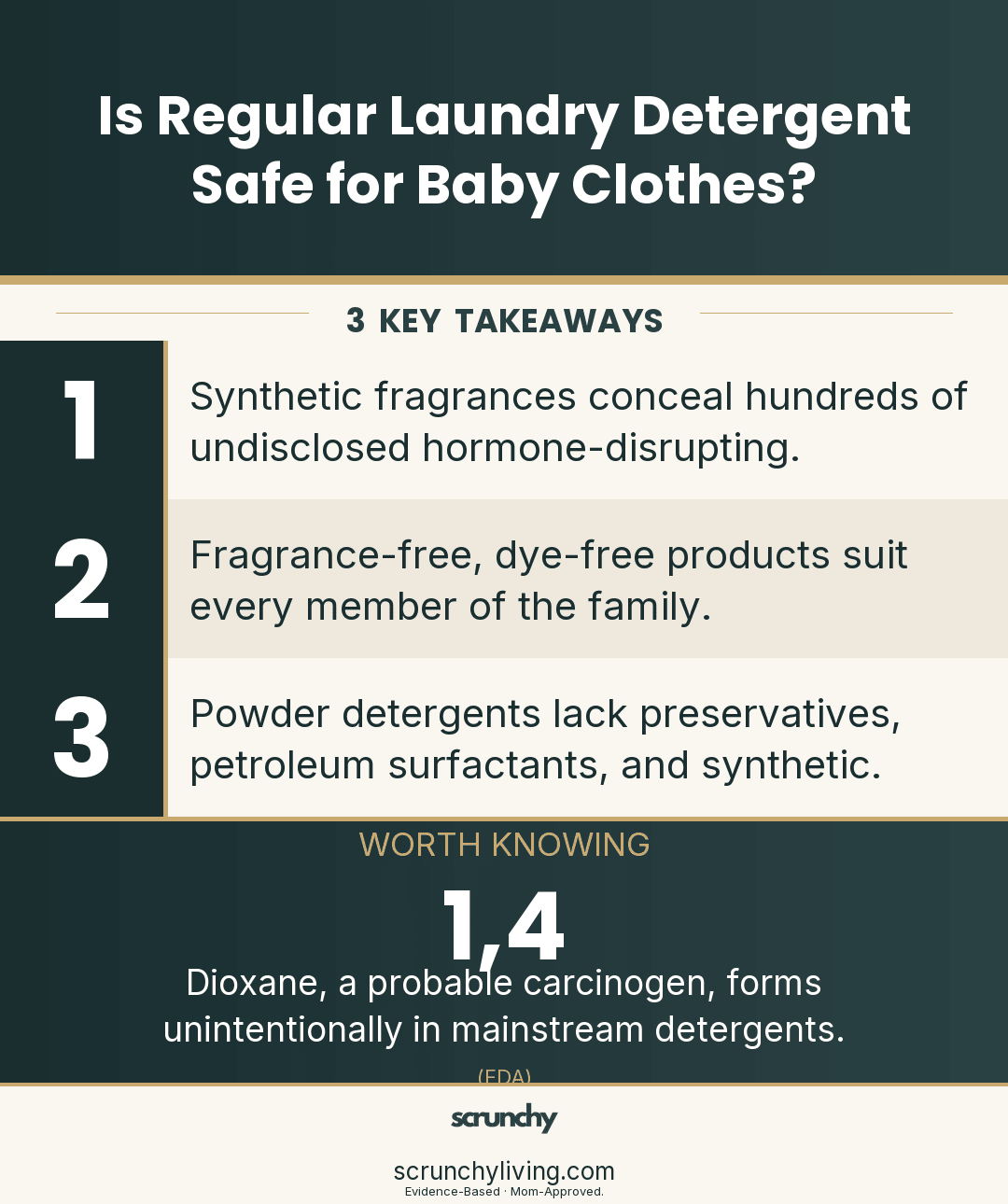 Is Regular Laundry Detergent Safe for Baby Clothes? - Scrunchy Living