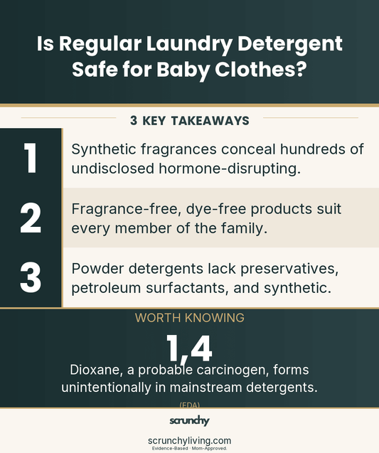 Is Regular Laundry Detergent Safe for Baby Clothes? - Scrunchy Living