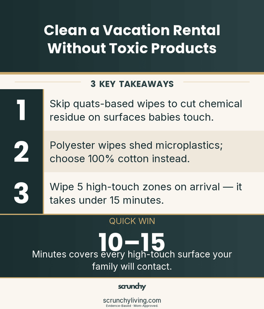 Clean a Vacation Rental Without Toxic Products - Scrunchy Living