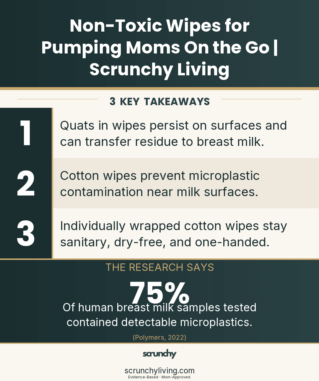 Non-Toxic Wipes for Pumping Moms On the Go | Scrunchy Living - Scrunchy Living