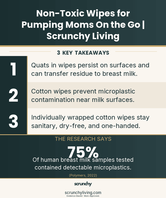 Non-Toxic Wipes for Pumping Moms On the Go | Scrunchy Living - Scrunchy Living
