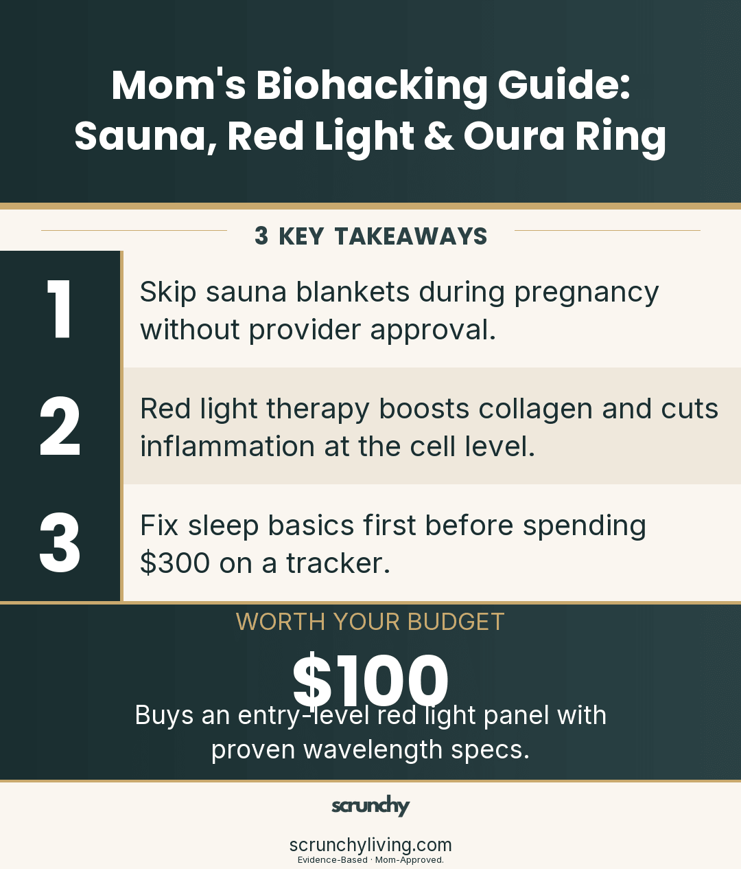 Biohacking for Moms: Sauna Blankets, Red Light, Oura Rings & What's Worth It - Scrunchy Living