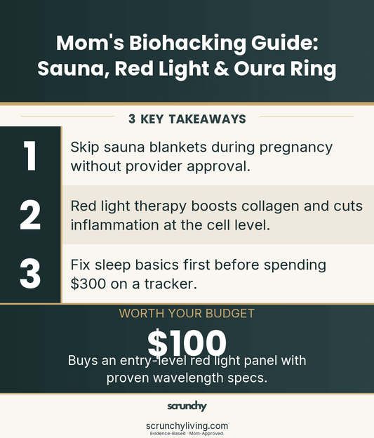 Biohacking for Moms: Sauna Blankets, Red Light, Oura Rings & What's Worth It - Scrunchy Living
