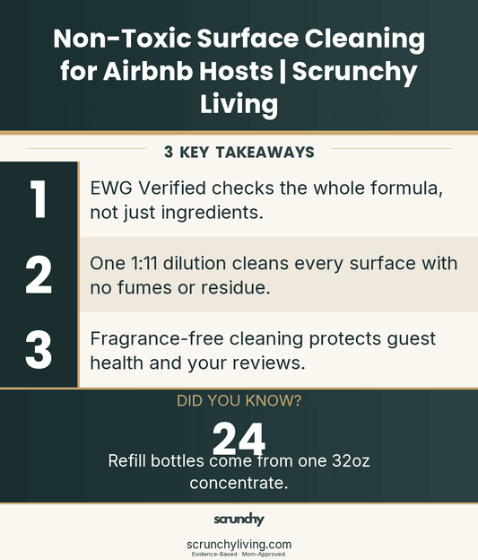 Non-Toxic Surface Cleaning for Airbnb Hosts | Scrunchy Living - Scrunchy Living