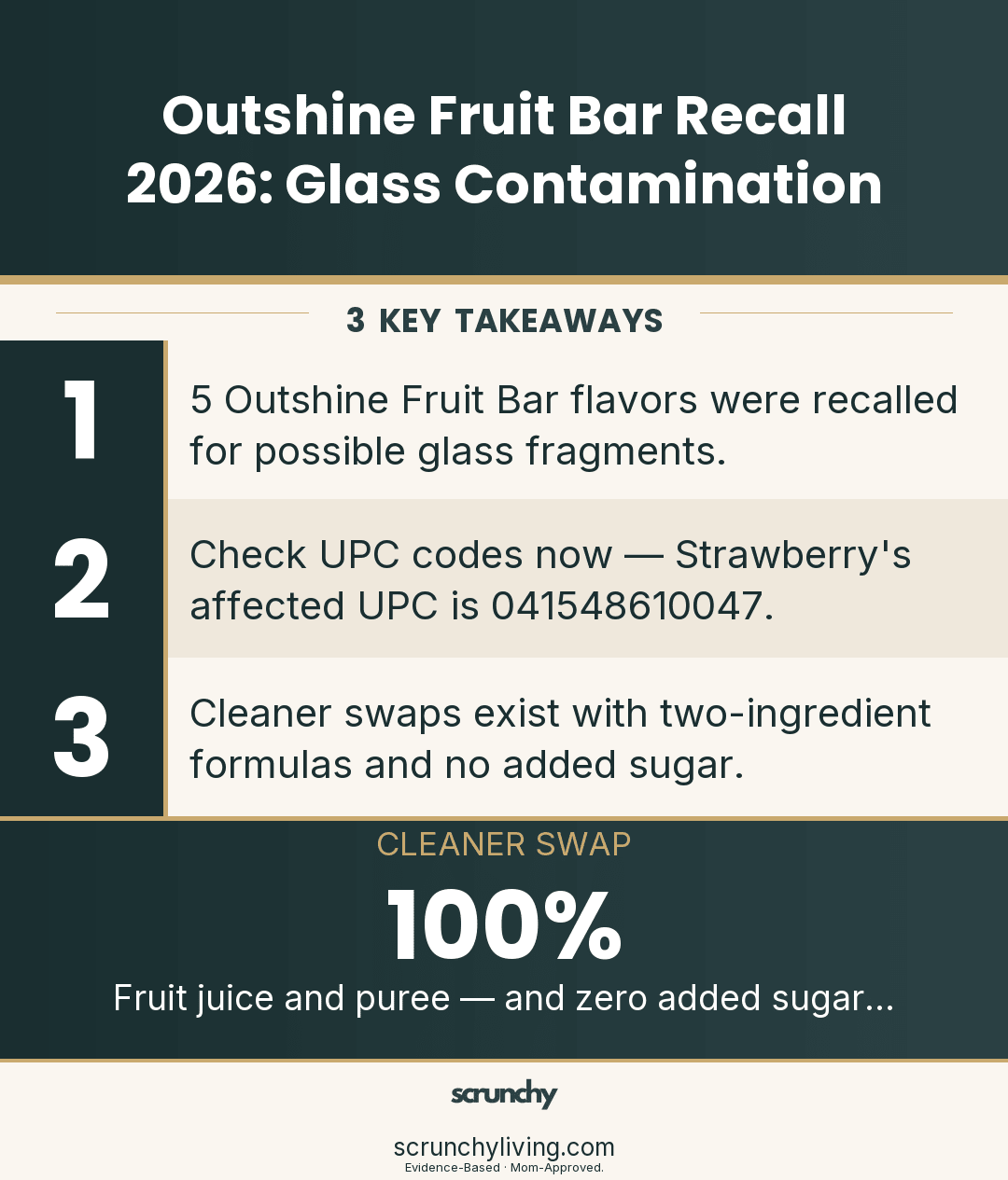 Outshine Fruit Bar Recall 2026: Glass Contamination - Scrunchy Living