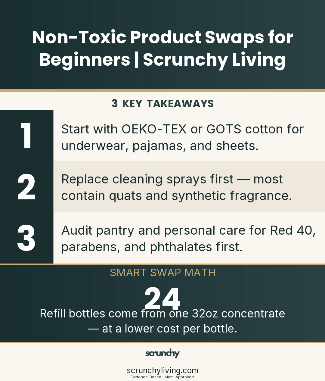 Non-Toxic Product Swaps for Beginners | Scrunchy Living - Scrunchy Living