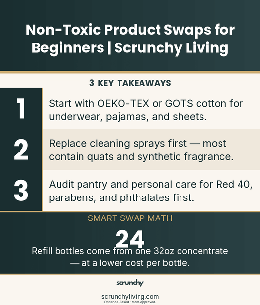 Non-Toxic Product Swaps for Beginners | Scrunchy Living - Scrunchy Living