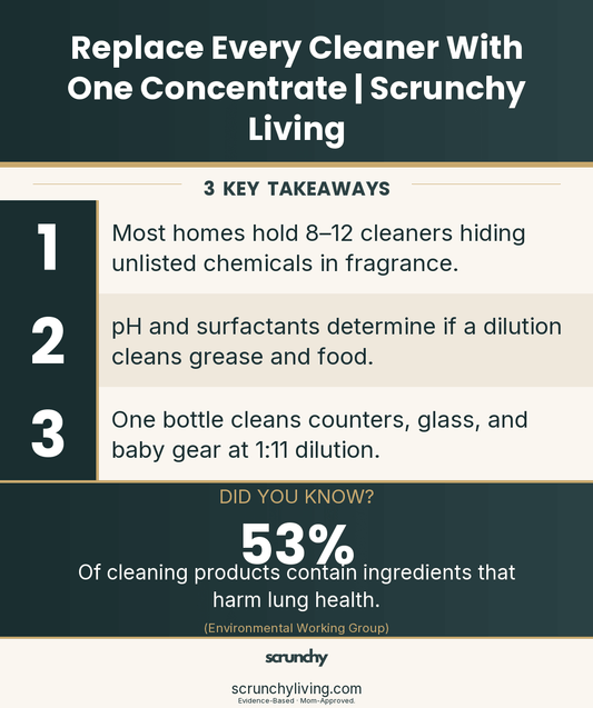 Scrunchy Mom's Guide: Replace All Cleaners With One Concentrate - Scrunchy Living
