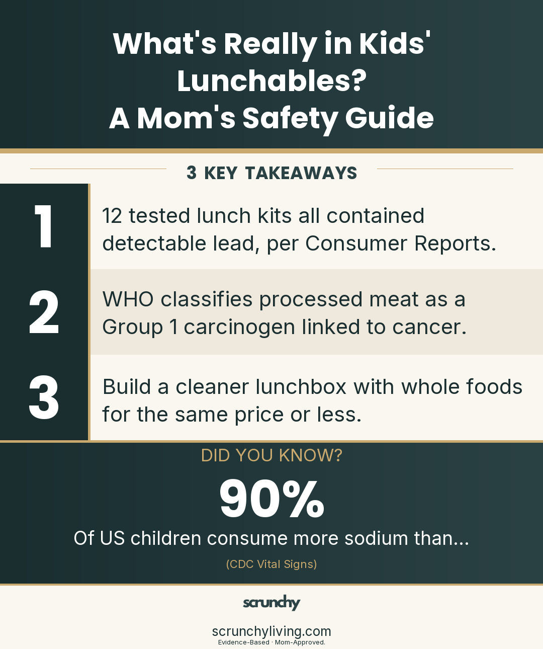What's Really in Kids' Lunchables? A Mom's Safety Guide | Non-Toxic | Scrunchy Living