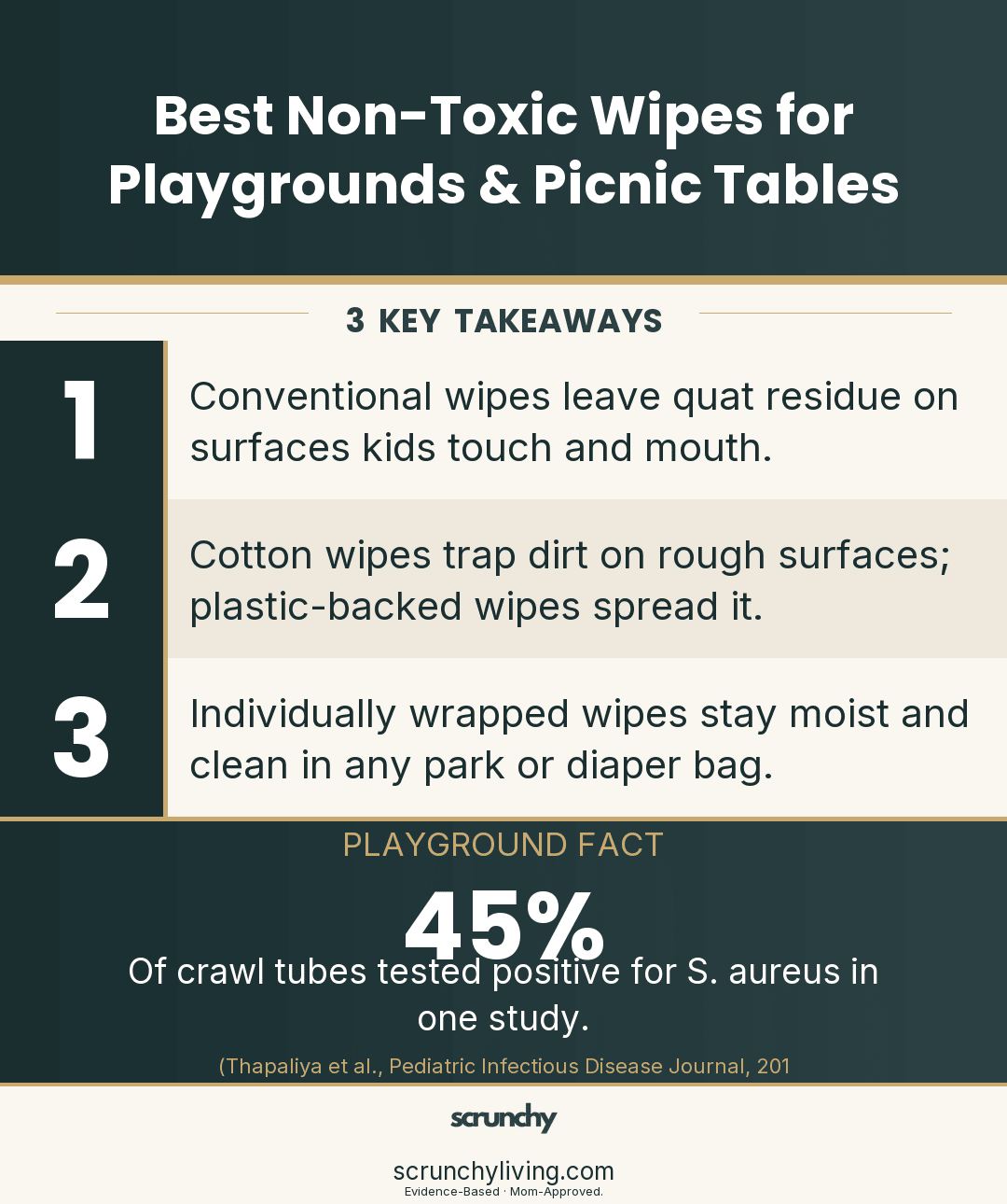 Best Non-Toxic Wipes for Playgrounds & Picnic Tables - Scrunchy Living