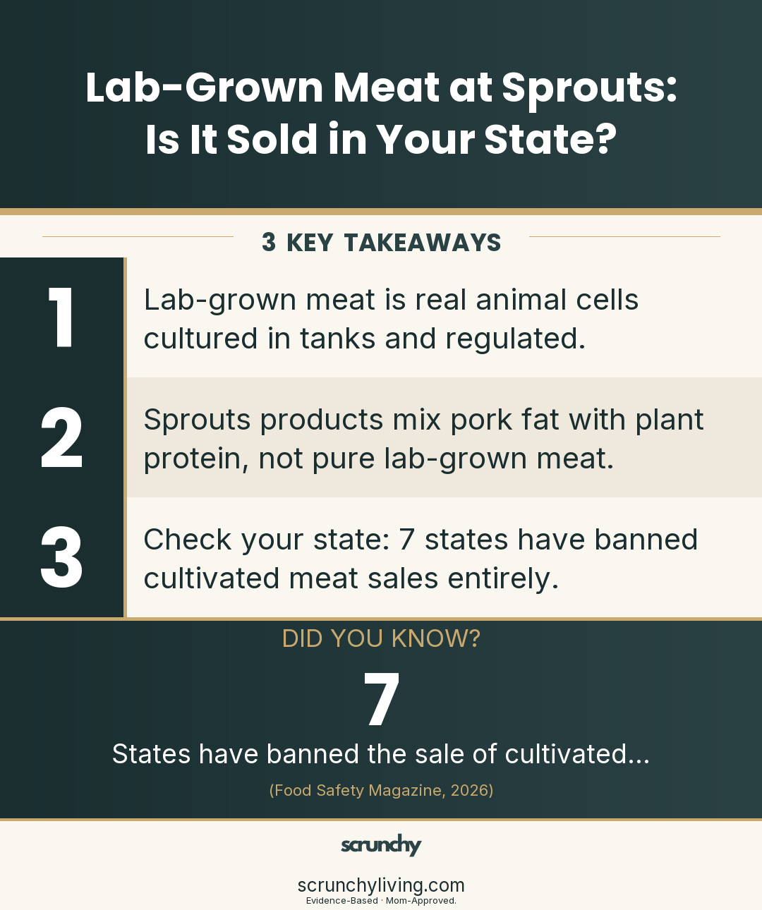 Lab-Grown Meat at Sprouts: Is It Sold in Your State? | Lab-Grown Meat | Scrunchy Living