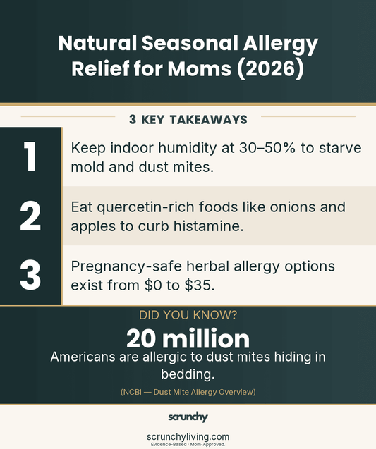 Natural Seasonal Allergy Relief for Moms: 2026 Guide - Scrunchy Living