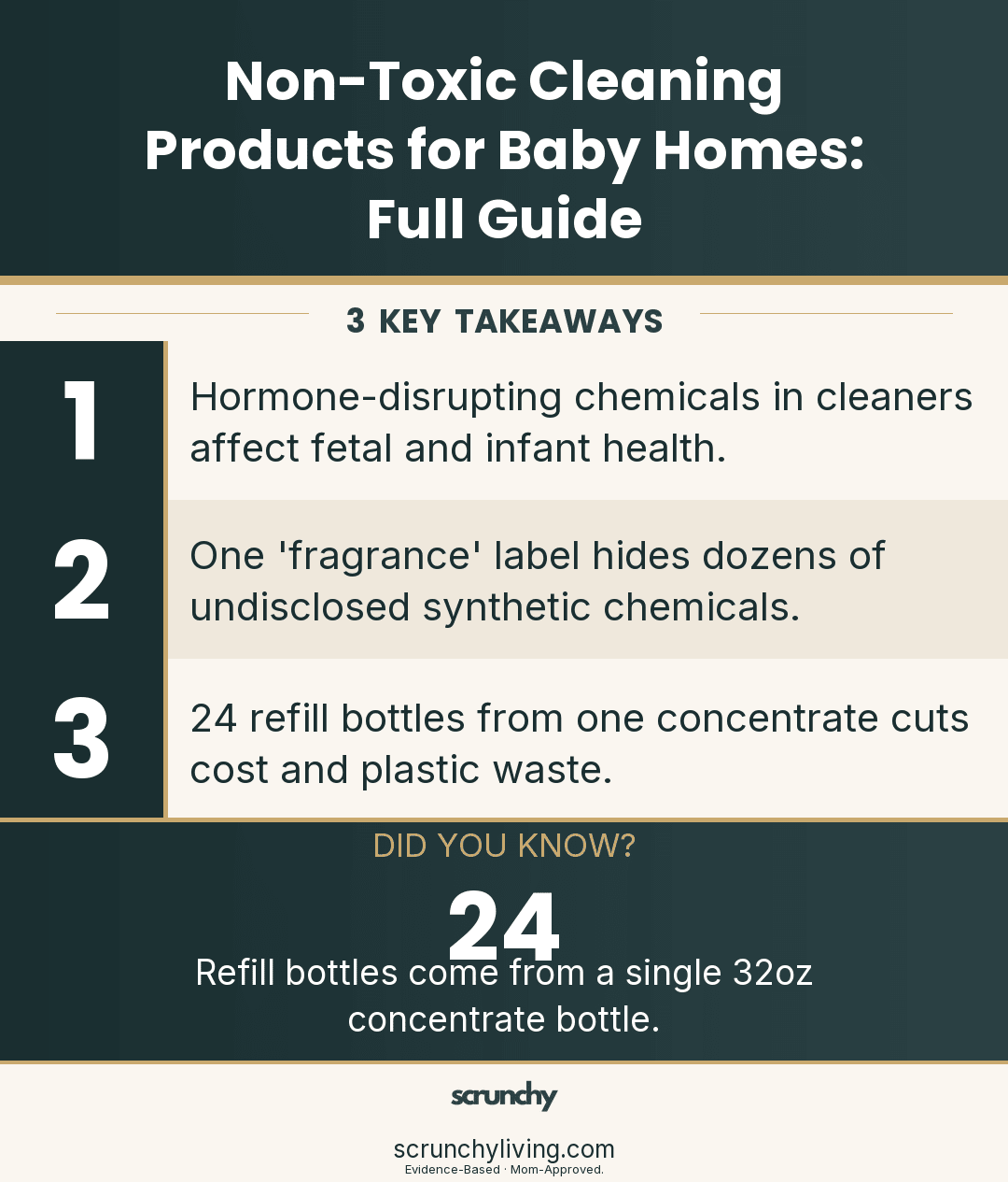 Non-Toxic Cleaning Products for Babies: Complete Guide - Scrunchy Living
