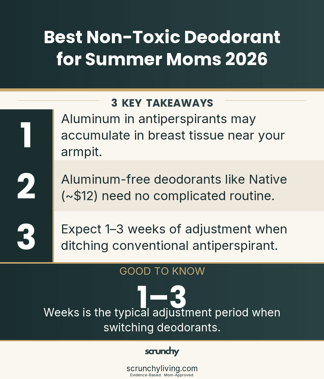 Best Non-Toxic Deodorant That Works for Summer Moms - Scrunchy Living