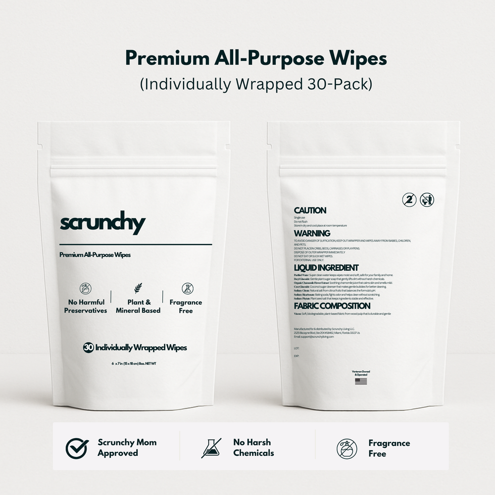 Scrunchy™ All-Purpose Wipes - 30 Pack