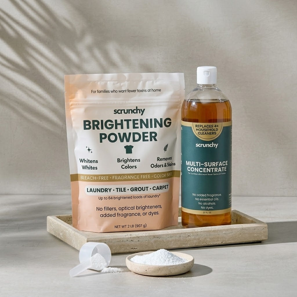 Scrunchy Core Cleaning Bundle: Multi-Surface Concentrate and Brightening Powder