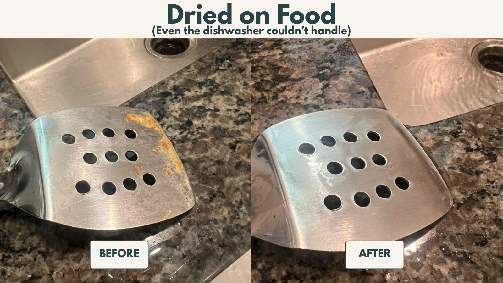 Bathroom sink before and after cleaning