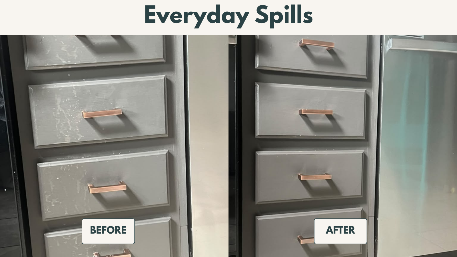 Bathroom sink before and after cleaning