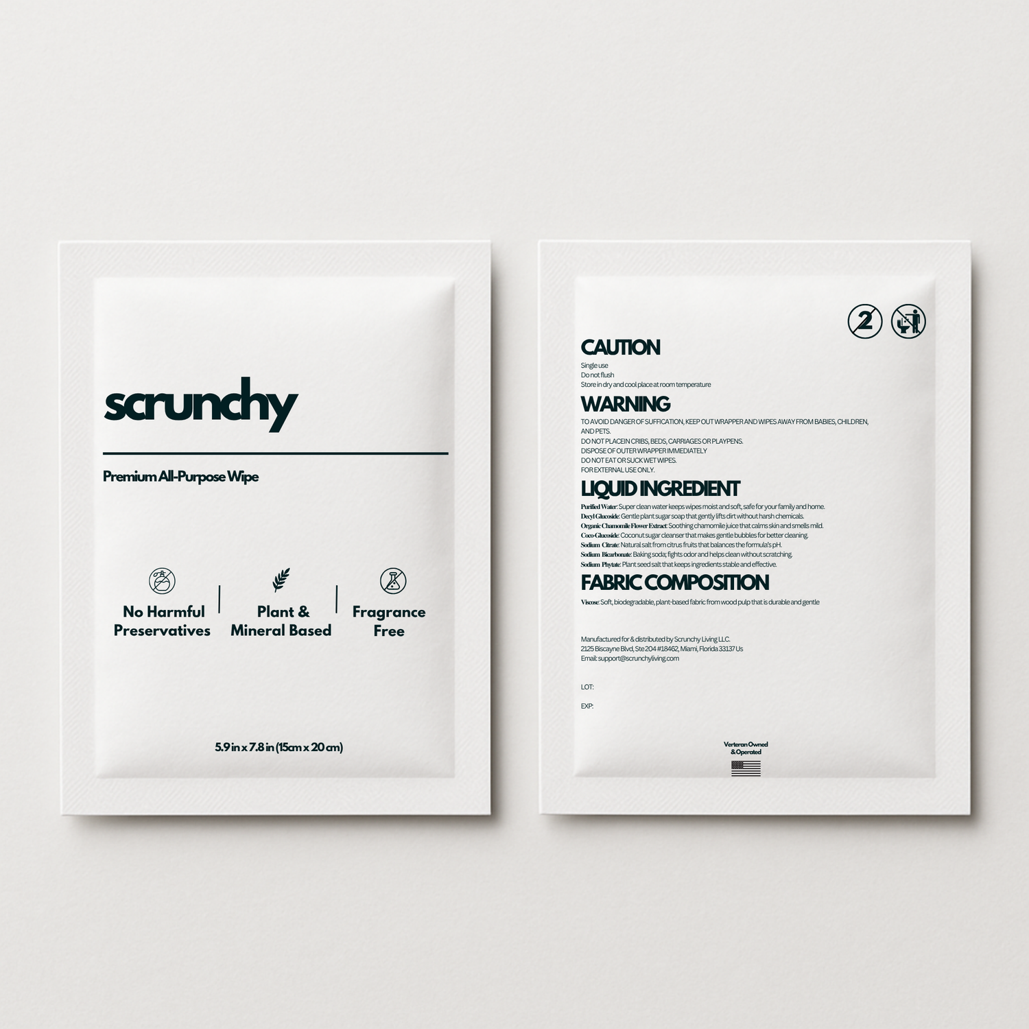 Scrunchy™ All-Purpose Wipes - 30 Pack