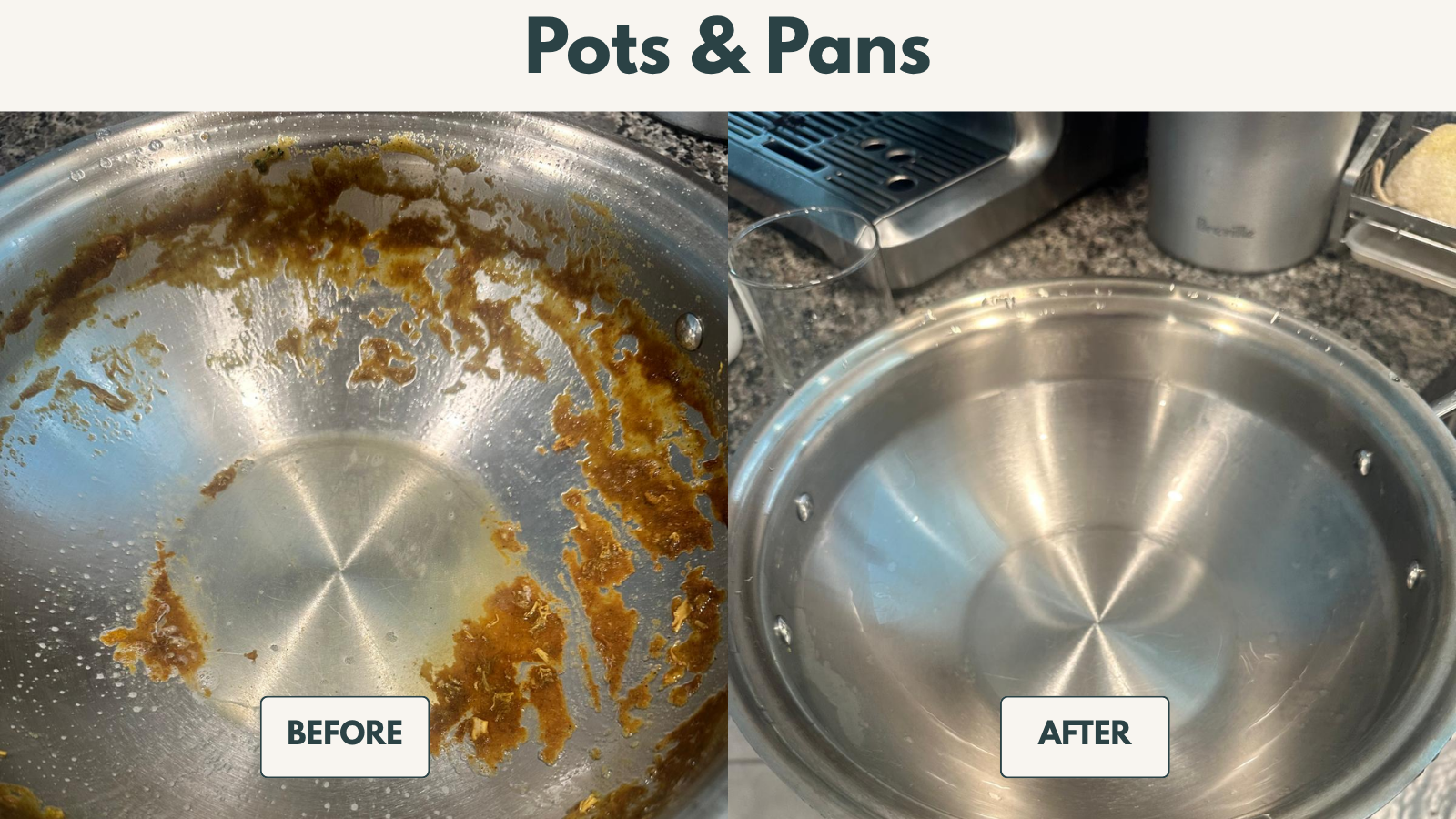 Bathroom sink before and after cleaning