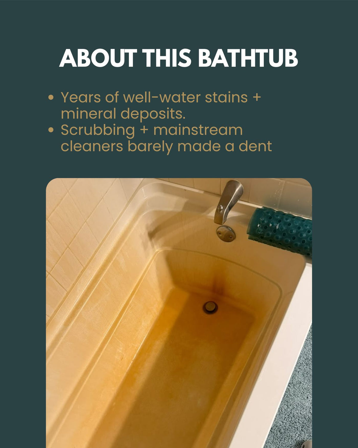 Non-toxic bathtub stain removal slide 2 of 4